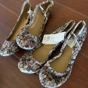 Mossimo floral Ballet Flats